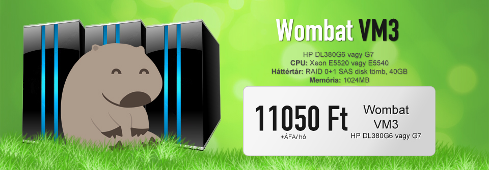 Wombat VM3 - 11050Ft + ÁFA / hó