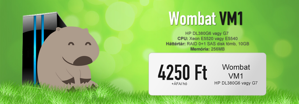 Wombat VM1 - 4250Ft + ÁFA / hó